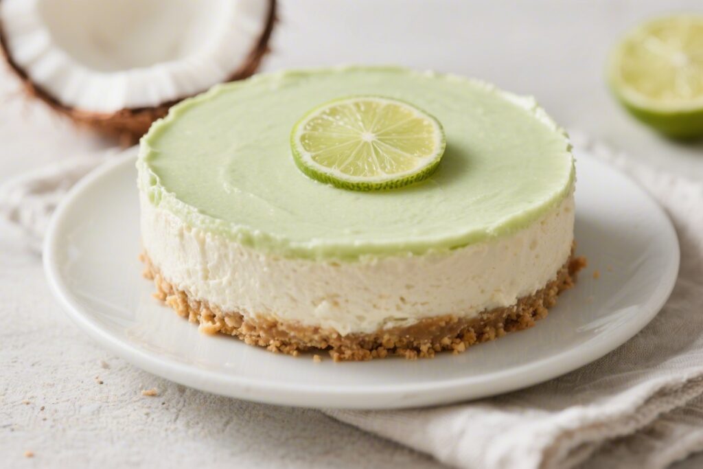 Vegan Coconut Lime Cheesecake