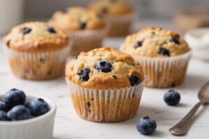 High Protein Blueberry Muffins