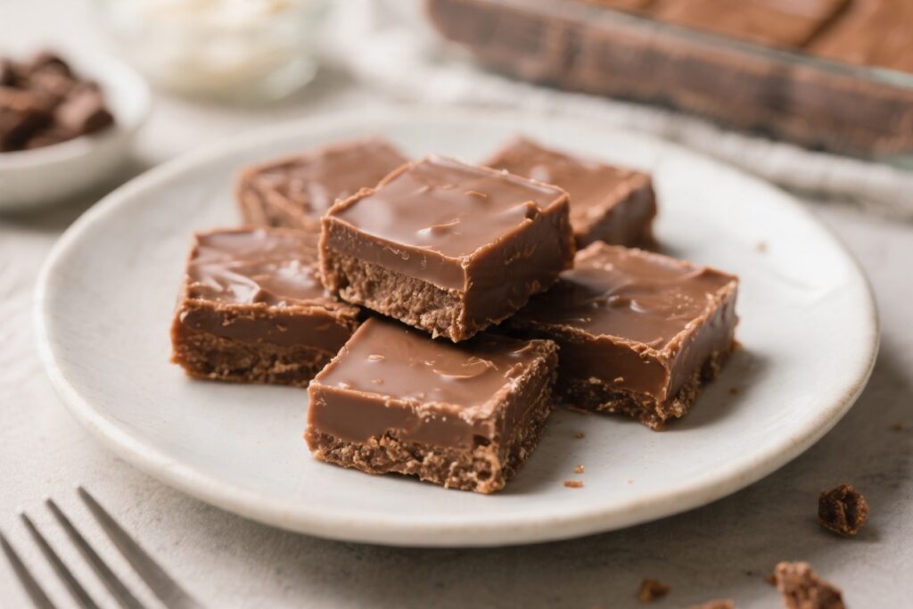 Quick 4 Ingredient Fudge Bars