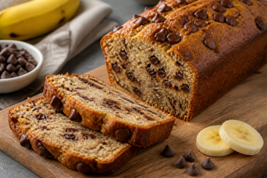 Banana Bread With Chocolate Chips