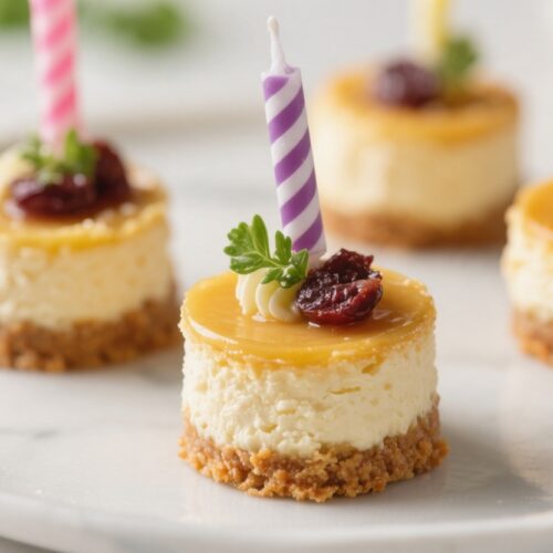 Keto Birthday Dessert Mini Cheesecakes