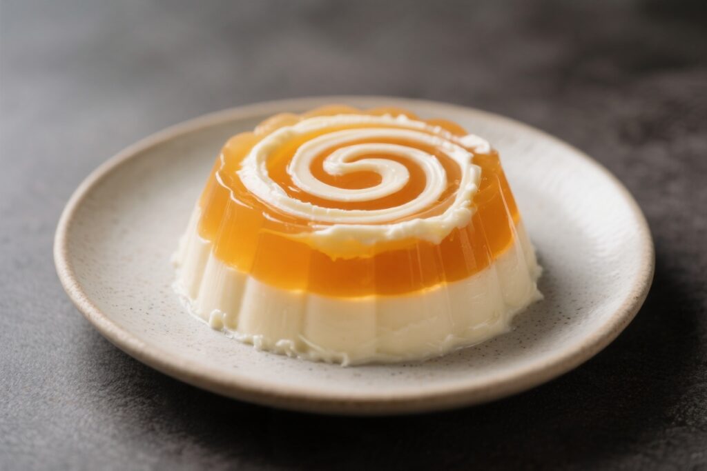 Keto Jello Dessert With Cream Cheese Swirl