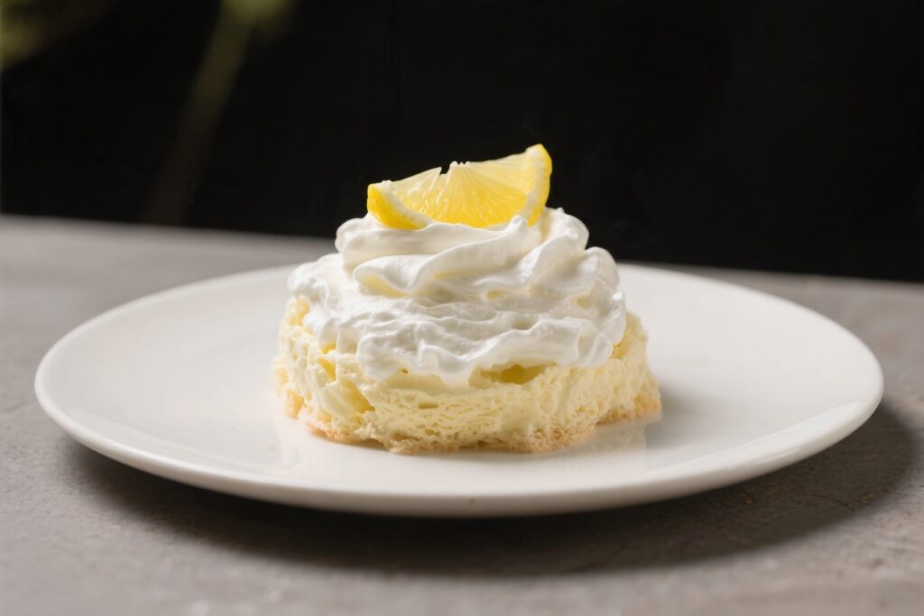 Keto Fluff Dessert With Lemon and Cream