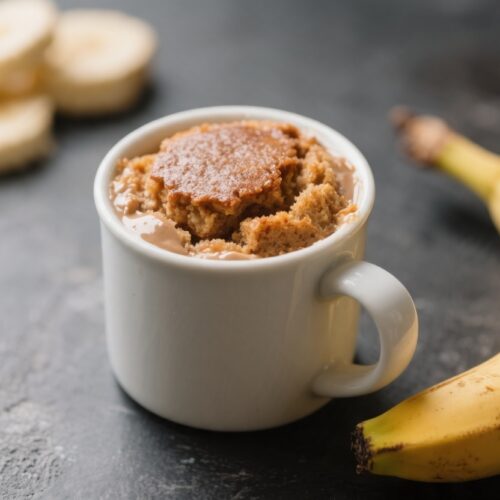 Quick Banana Mug Cake Dessert