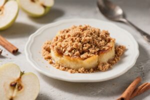 Keto Apple Dessert Recipe with Cinnamon Crumble