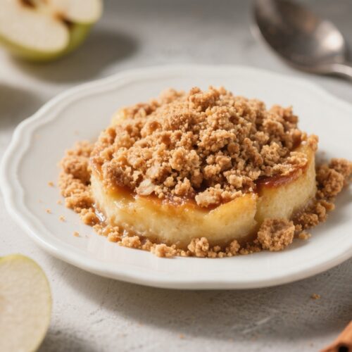 Keto Apple Dessert Recipe with Cinnamon Crumble