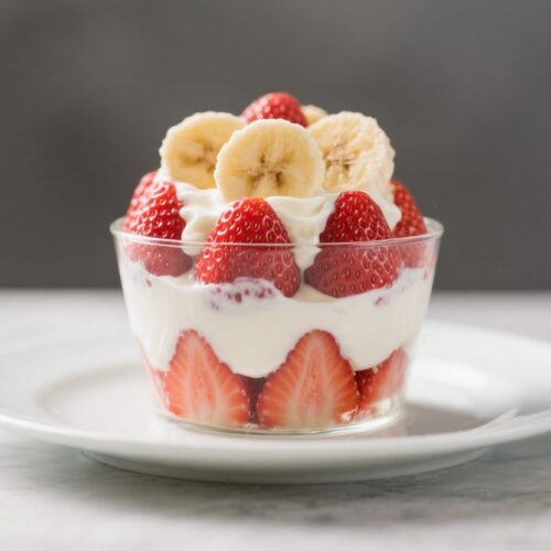 Select Strawberry and Banana Dessert Parfait With Yogurt