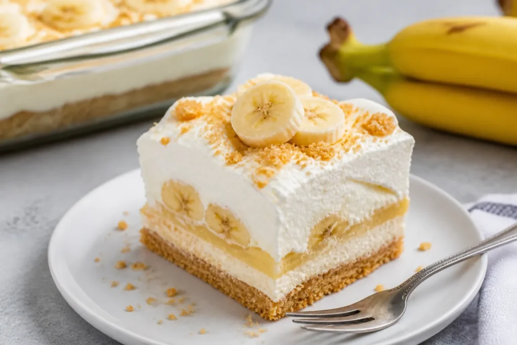 No Bake Banana Cream Dessert