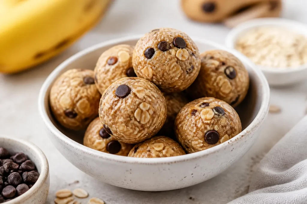 Healthy Banana Dessert Energy Bites