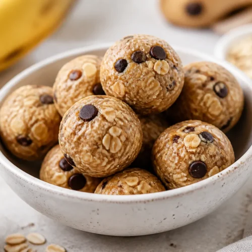 Healthy Banana Dessert Energy Bites