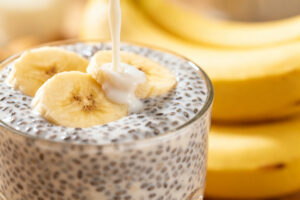 Healthy Banana Dessert Chia Pudding