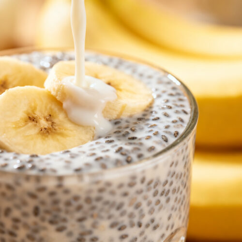 Healthy Banana Dessert Chia Pudding