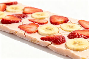 Strawberry and Banana Frozen Yogurt Bark