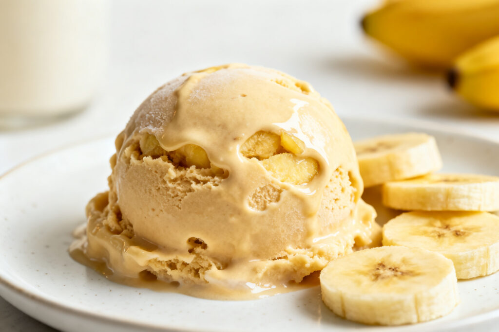 2 Ingredient Frozen Banana Ice Cream
