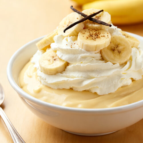 Banana Fluff Dessert With Vanilla Pudding Mix